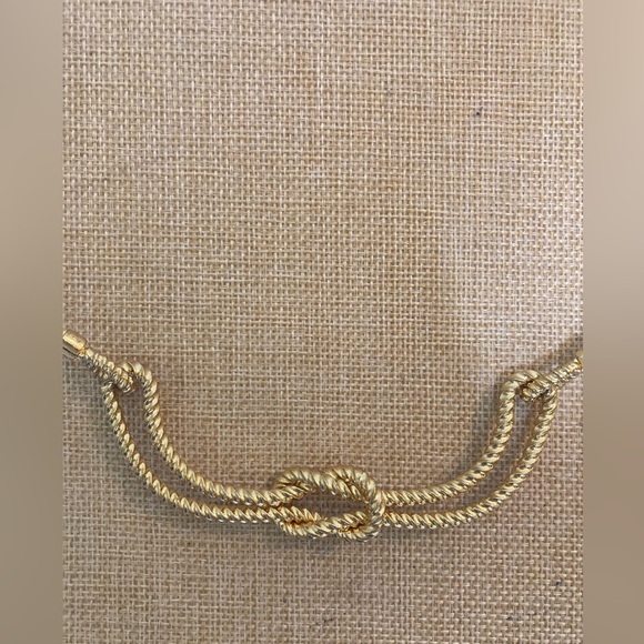 J. Crew Gold Tone Twisted‎ Choker Collar Necklace - Picture 6 of 7